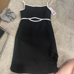Wild Fable Black and White Trim dress